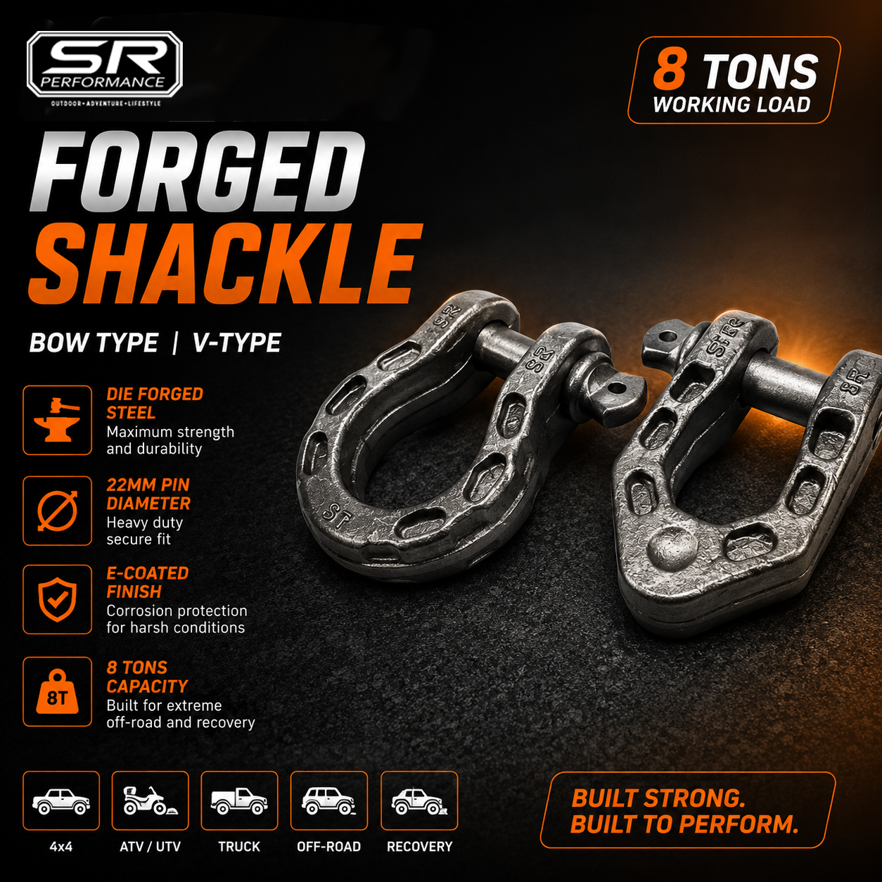 SR FORGED SHACKLE